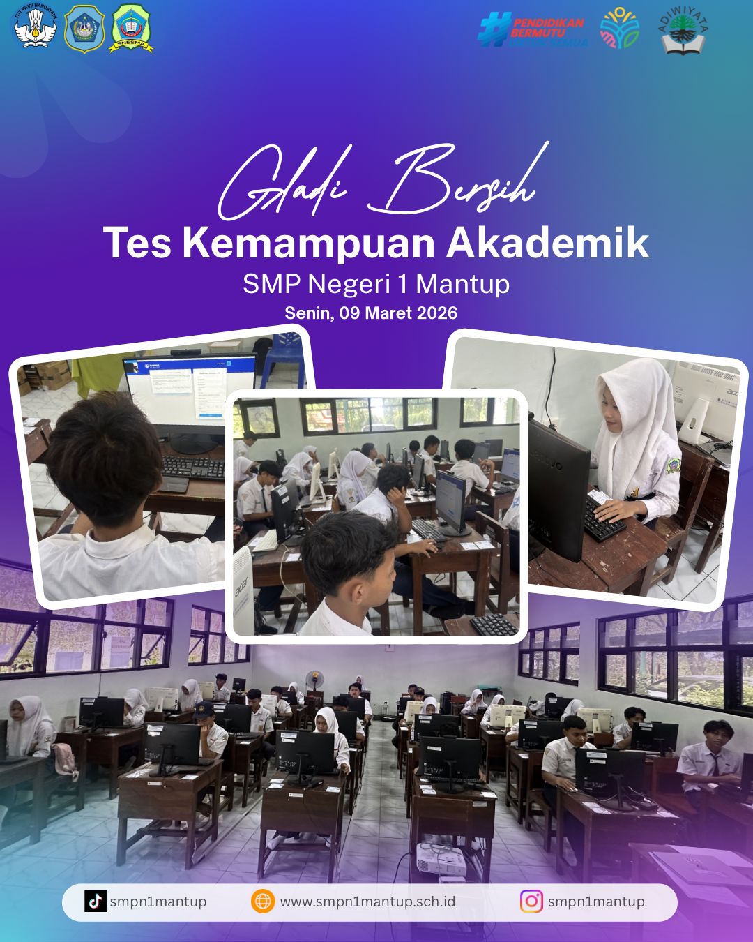 Gladi Bersih TKA 2026: SMP Negeri 1 Mantup Pastikan Kesiapan Siswa