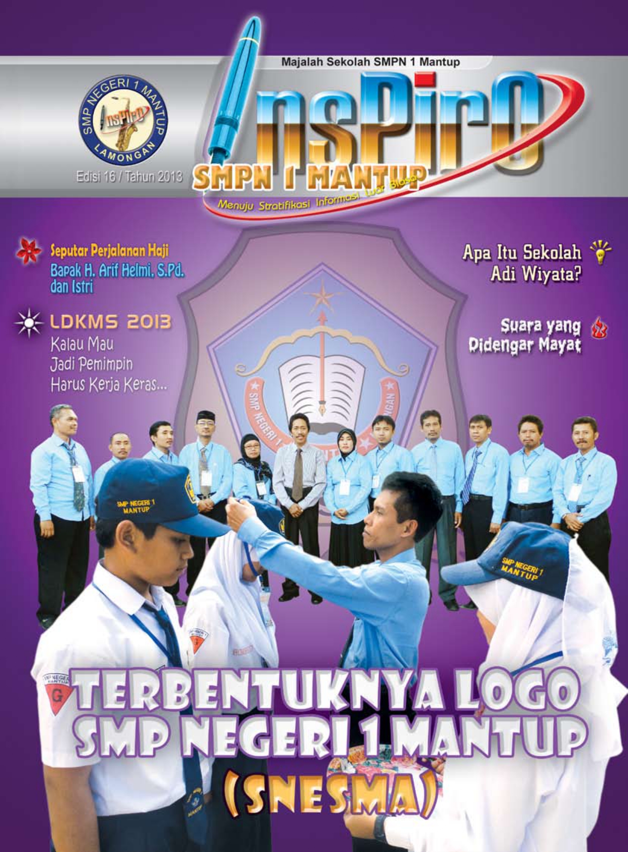 TERBENTUKNYA LOGO SMP NEGERI 1 MANTUP (SNESMA)