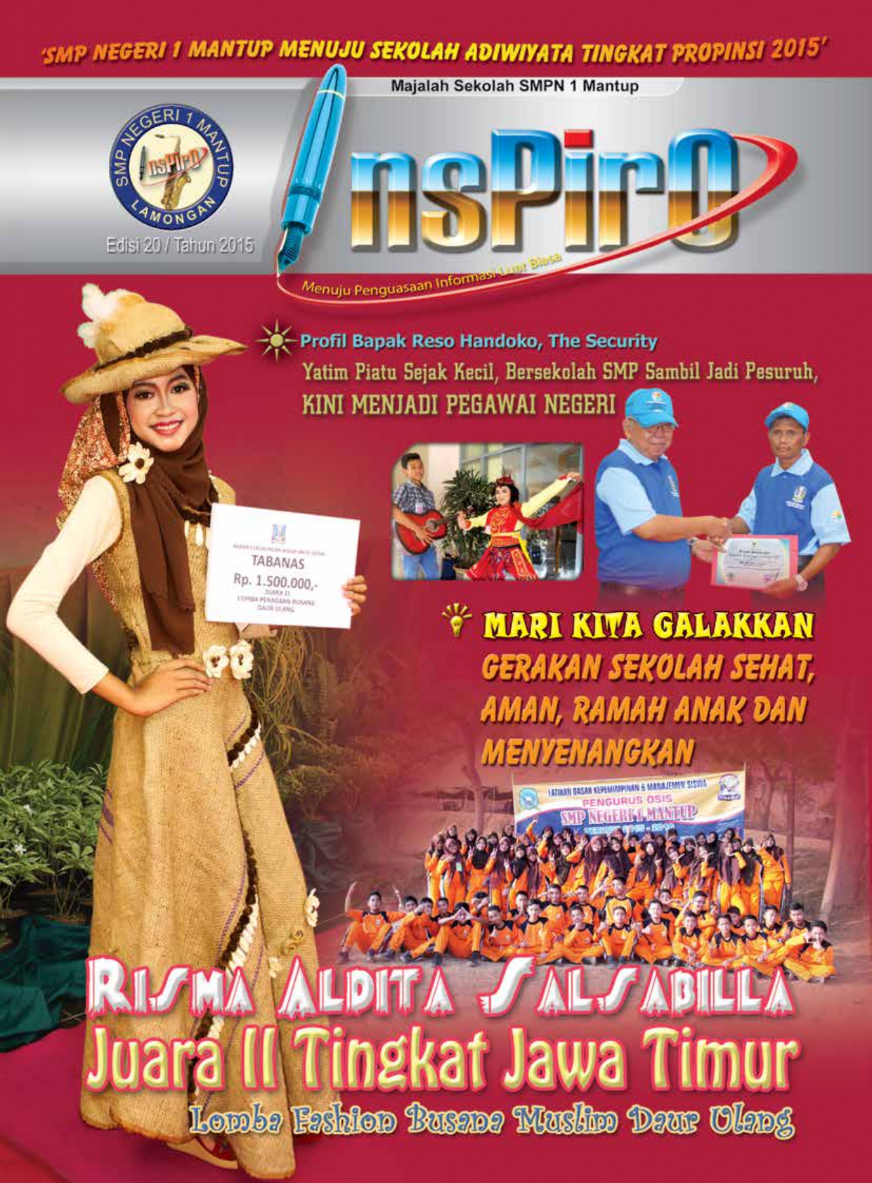 JUARA II TINGKAT JAWA TIMUR LOMBA FASHION BUSANA MUSLIM DAUR ULANG